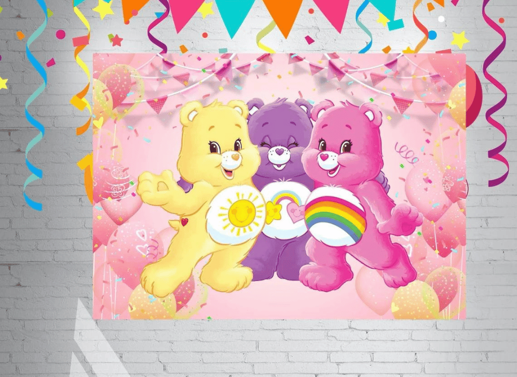 Care Bears Birthday Party Decoration/Background  Care bear birthday, Care  bears birthday party, Bear birthday party