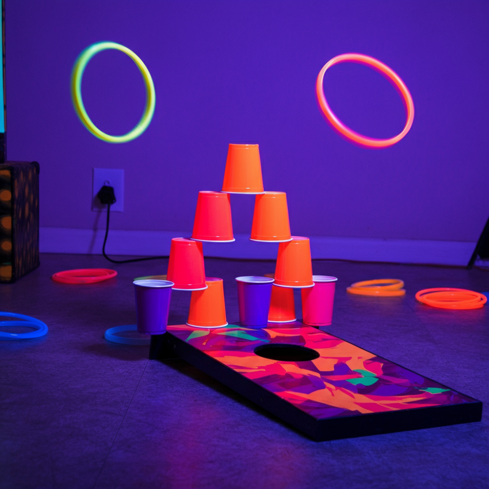 Glow Stick Ring Toss for glow party
