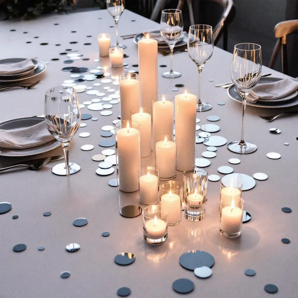 The Glimmering Glass & Candlelight Table