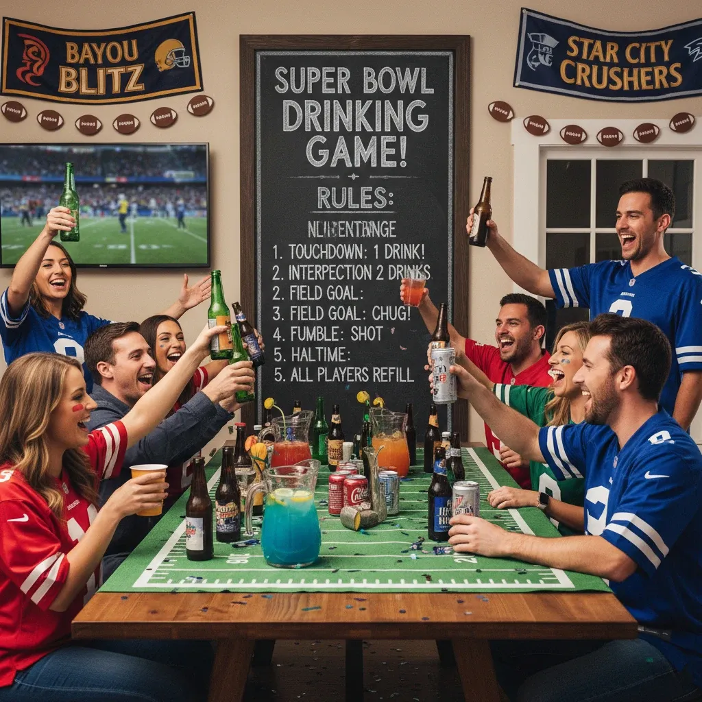 For the Adults: Super Bowl Drinking Game