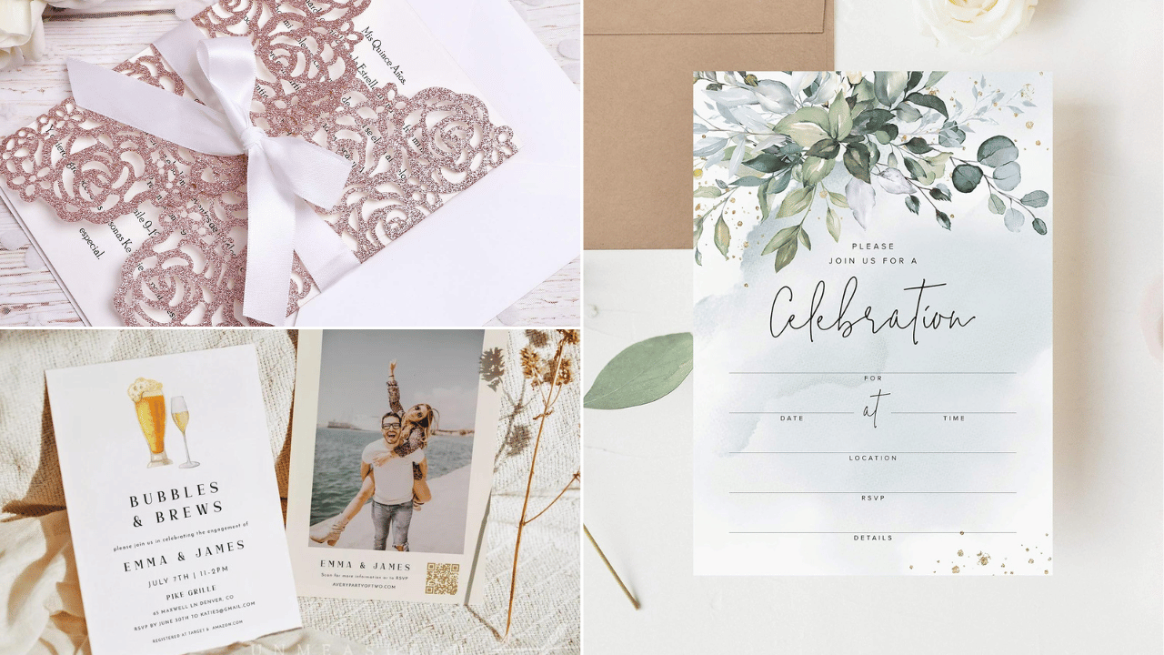 Pop the Champagne: 9 Fabulous Engagement Party Invitations!