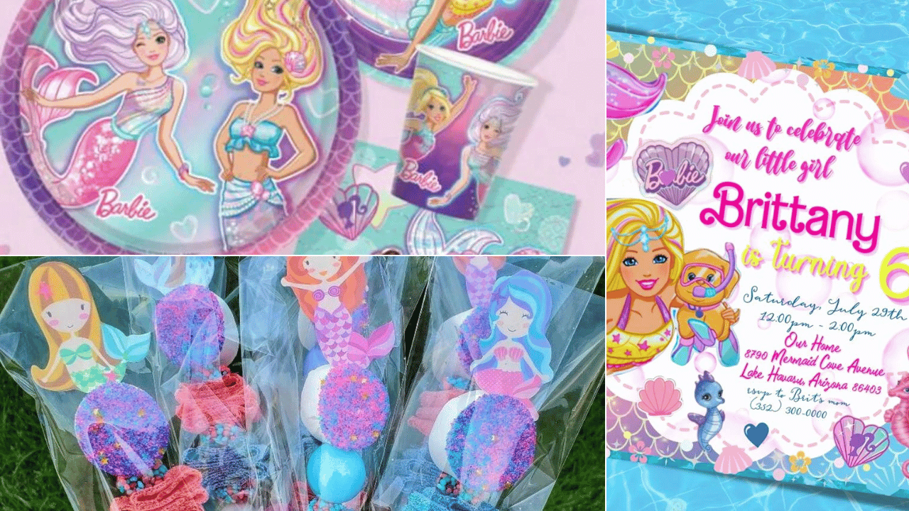 6 Fin-tastic Barbie Mermaid Party Supplies! ππ