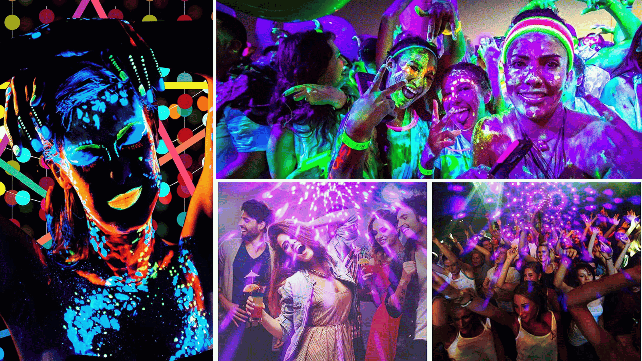 black light party