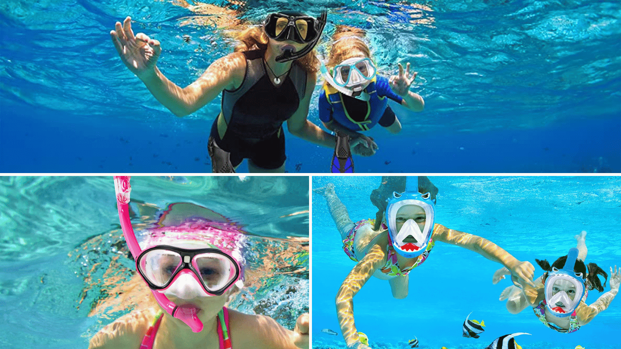 kids snorkel set