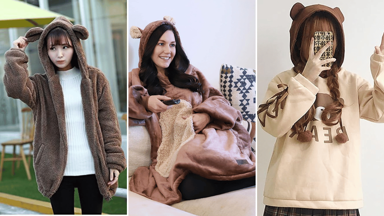 Bear Hoodie With Ears 