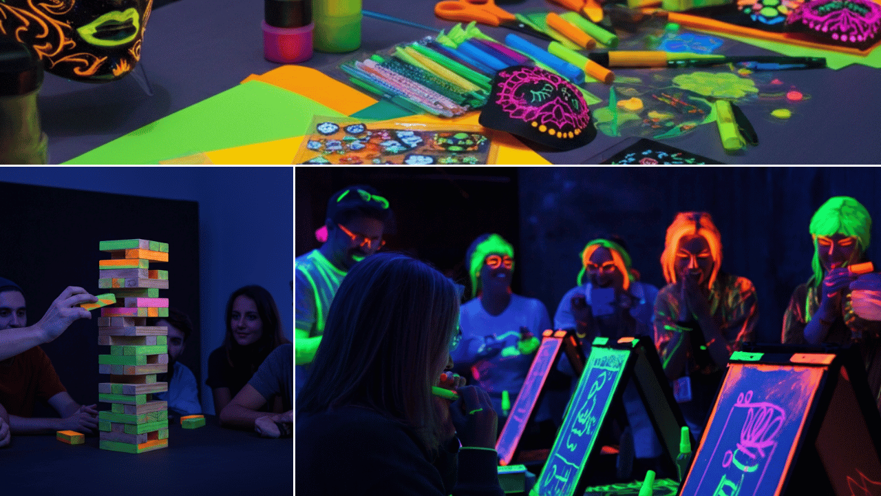Blacklight Party Games